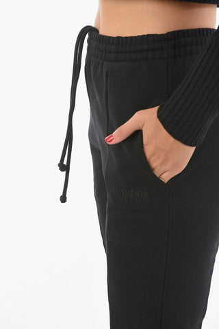 LIMITED EDITION Embroidered Logo Cotton Blend Joggers