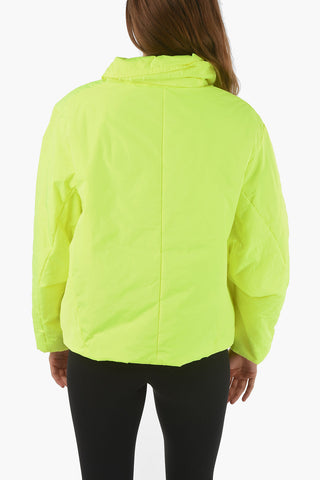 Zip-up Bomber with Mesh Details and Lettering Logo