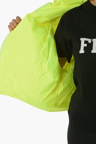 Zip-up Bomber with Mesh Details and Lettering Logo