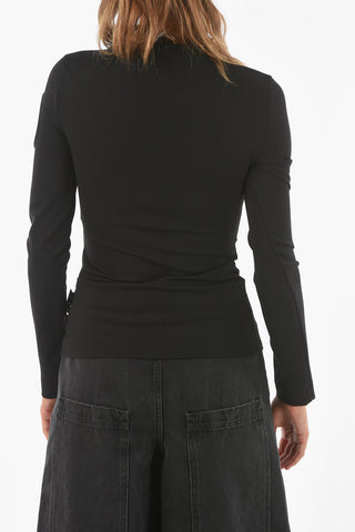 Top a Maniche Lunghe METEOR con Dettagli Cut-out