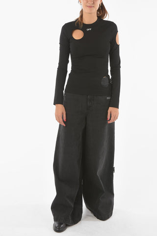 Top a Maniche Lunghe METEOR con Dettagli Cut-out
