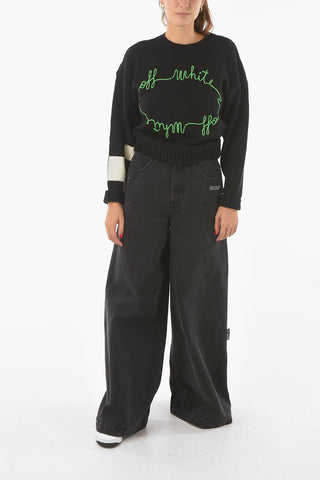 Wool Blend CORNELLY Crewneck Sweater with Embroidered Logo