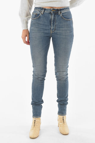 5 Pocket Skinny Fit Denims with Belt Loops