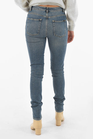 5 Pocket Skinny Fit Denims with Belt Loops