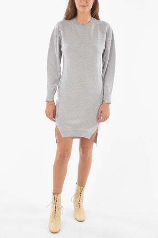 Virgin Wool Knitted Crewneck Dress
