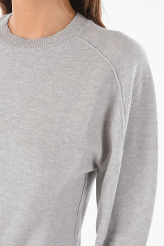 Virgin Wool Knitted Crewneck Dress