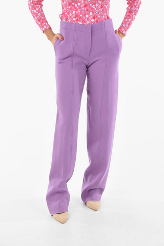 Wool Blend LATEX PURP Palazzo Pants