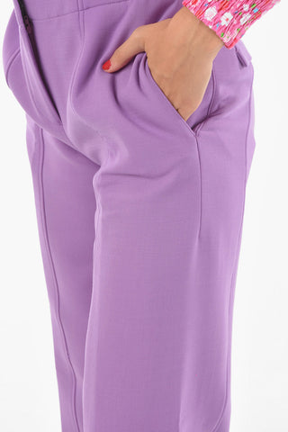 Wool Blend LATEX PURP Palazzo Pants