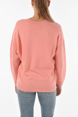 V Neck Slim Fit Virgin Wool Sweater