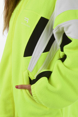 Fleece SPORTY B Tracksuit Jacket with Embroidered Logo