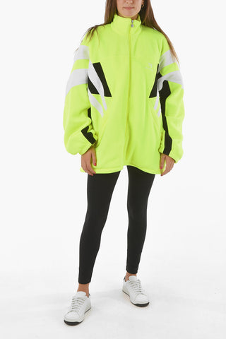 Fleece SPORTY B Tracksuit Jacket with Embroidered Logo