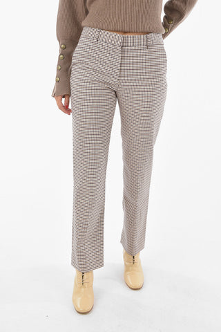 SEE BY Houndstooth Patterned Chino Pants