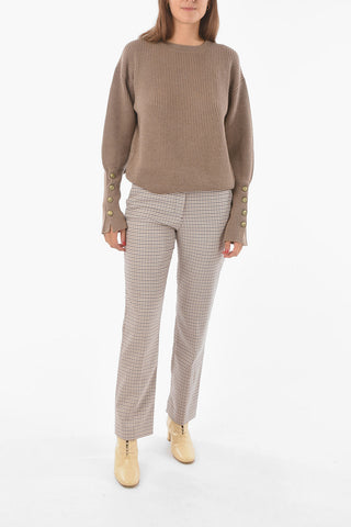 SEE BY Houndstooth Patterned Chino Pants