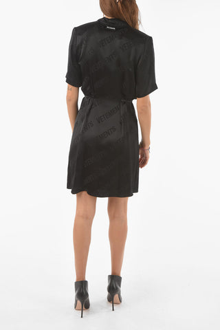 Logoed Wallet Dress With Belt