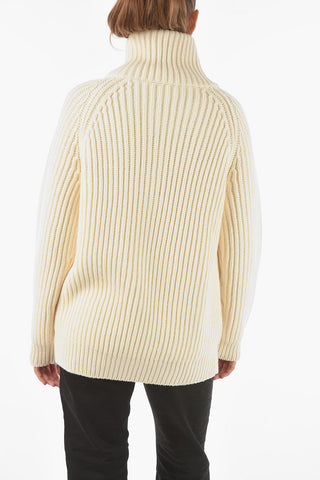 Merino Wool SALLY Zip-up Cardigan with Zipped Pockets