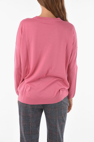 Crew Neck Wool and Cashmere Sweater