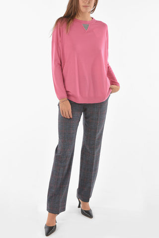 Crew Neck Wool and Cashmere Sweater