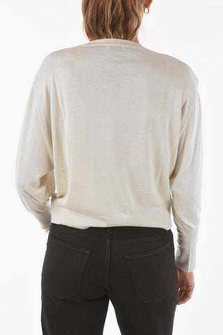 Maglia Girocollo in Cashmere e Seta con Taschino