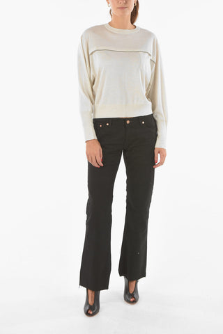 Maglia Girocollo in Cashmere e Seta con Taschino