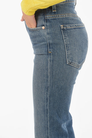 Jeans DAPHNE Lavaggio Medio in Denim a Vita Alta