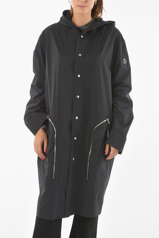 BY RICK OWENS Hooded NESBITT Nylon Parka with Logo