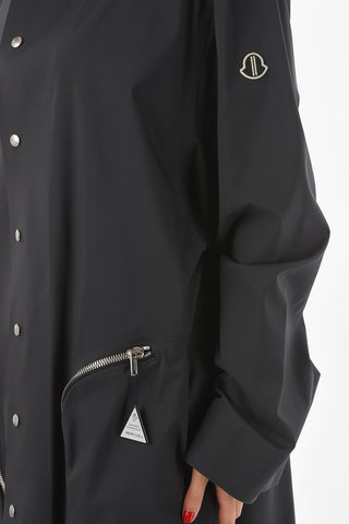 BY RICK OWENS Hooded NESBITT Nylon Parka with Logo