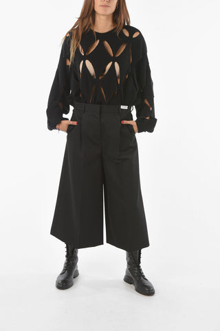 Double Pleated Cropped Pants
