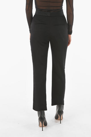 Hidden Fastening Wool Chino Pants