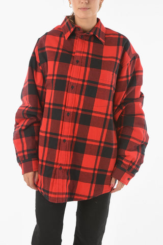 Checkered Flanel Quilted Jacket