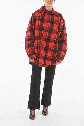 Checkered Flanel Quilted Jacket