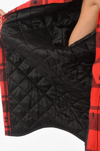 Checkered Flanel Quilted Jacket