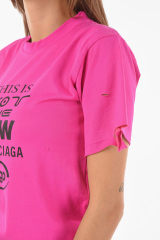 Destroyed Edges UNIFIT Cotton Blend T-Shirt