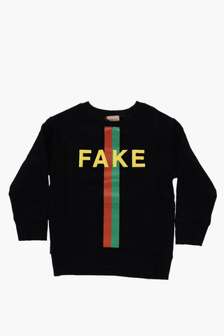 printed crew-neck sweatshirt