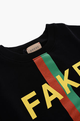 printed crew-neck sweatshirt