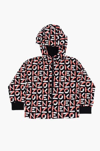 all over logo hooded sweatshirt