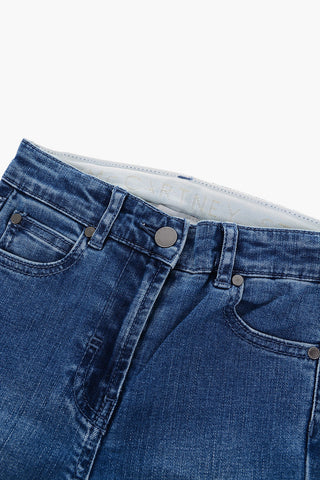 stretch denim bootcut jeans