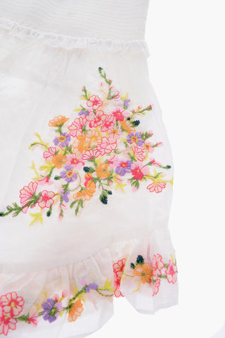 floral embroidered sleeveless MAE dress