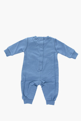 front printed long sleeve romper suit