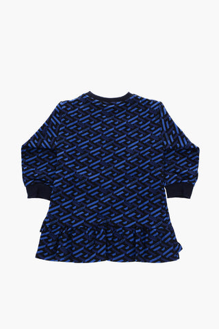printed crew-neck dress