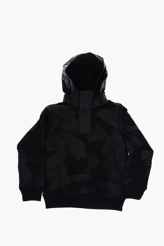 coated cotton hoodie