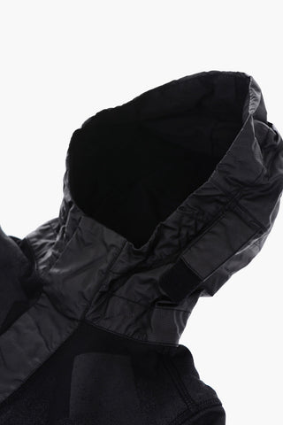 coated cotton hoodie