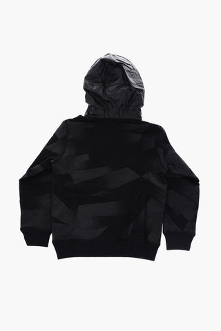 coated cotton hoodie