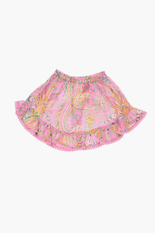 gonna TEDDY fantasia Paisley con elastico in vita