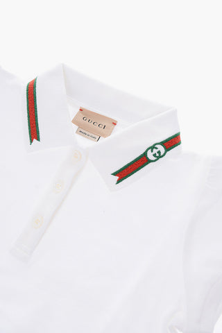piquè cotton 3 button polo shirt