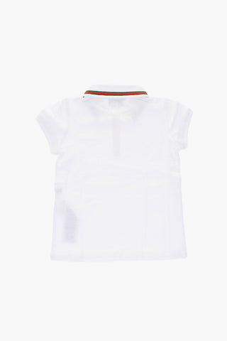 piquè cotton 3 button polo shirt