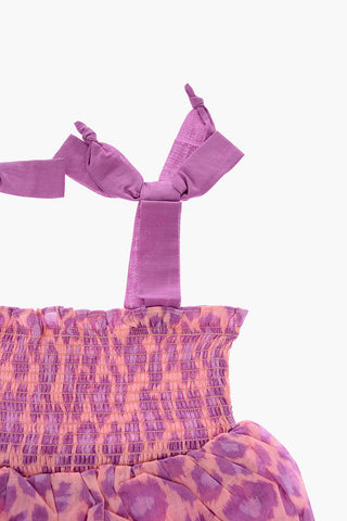 vestito a balze TEDDY fantasia animalier