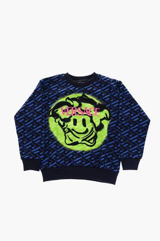 printed crew-neck sweatshirt