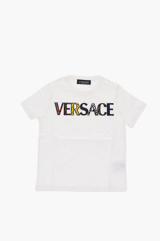 logo embroidered crew-neck t-shirt