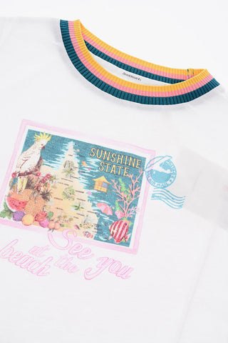 front printed crew-neck t-shirt