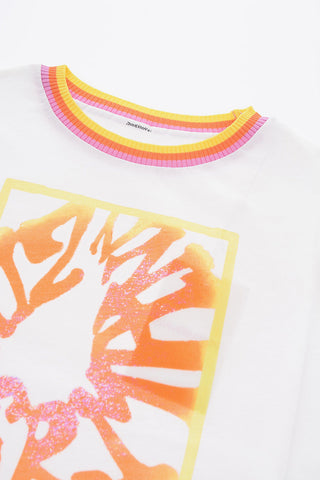 front printed crew-neck t-shirt